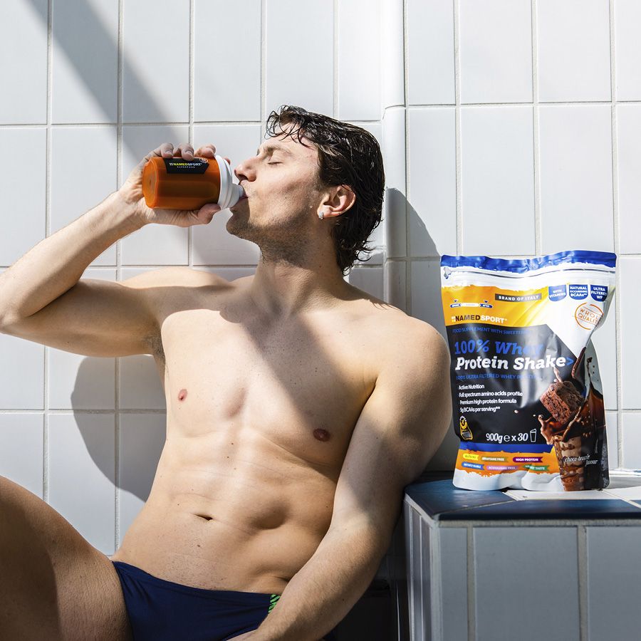 Named Sport 100% Whey Protein Shake Choco-Brownie - Proteine Del Siero Del Latte In Polvere 900 g
