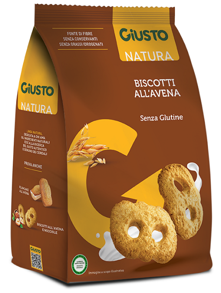GIUSTO S/G Bisc.Avena 250g