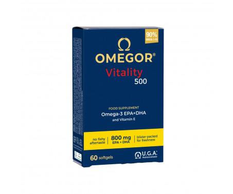 Omegor Vitality 500 - Integratore per cuore e circolazione - 60 capsule
