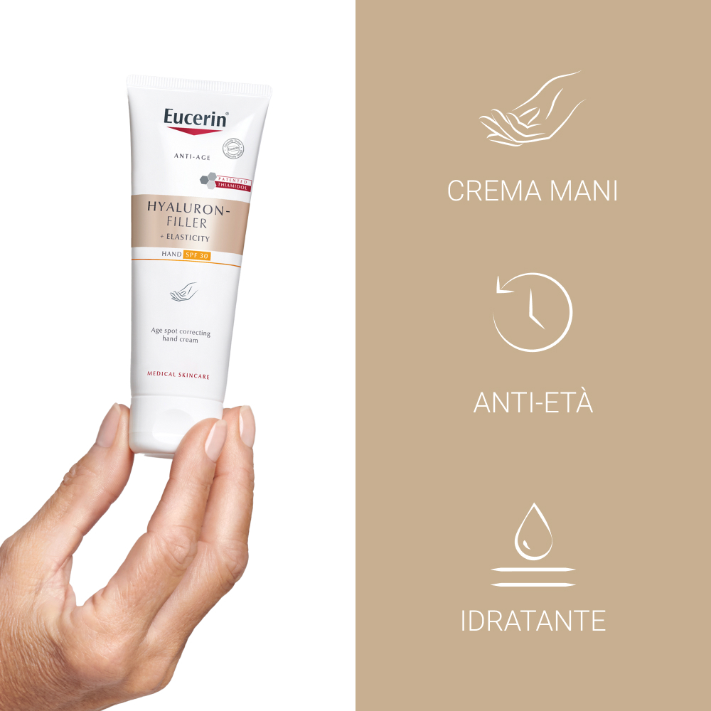 Eucerin Hyal-Filler Elasticity Crema Mani Anti-Macchie SPF30