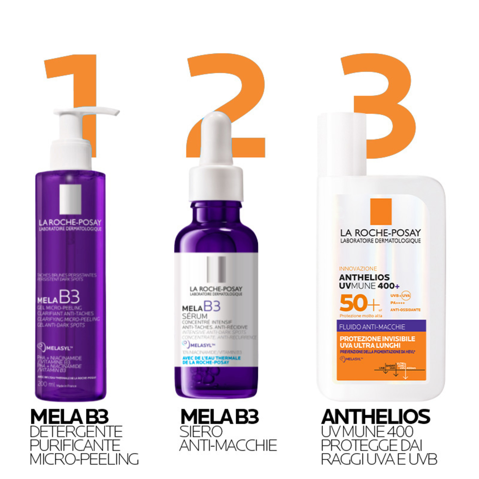 La Roche-Posay Anthelios Uvmune 400 - Fluido Anti-Macchie SPF50+ Viso 50 ml