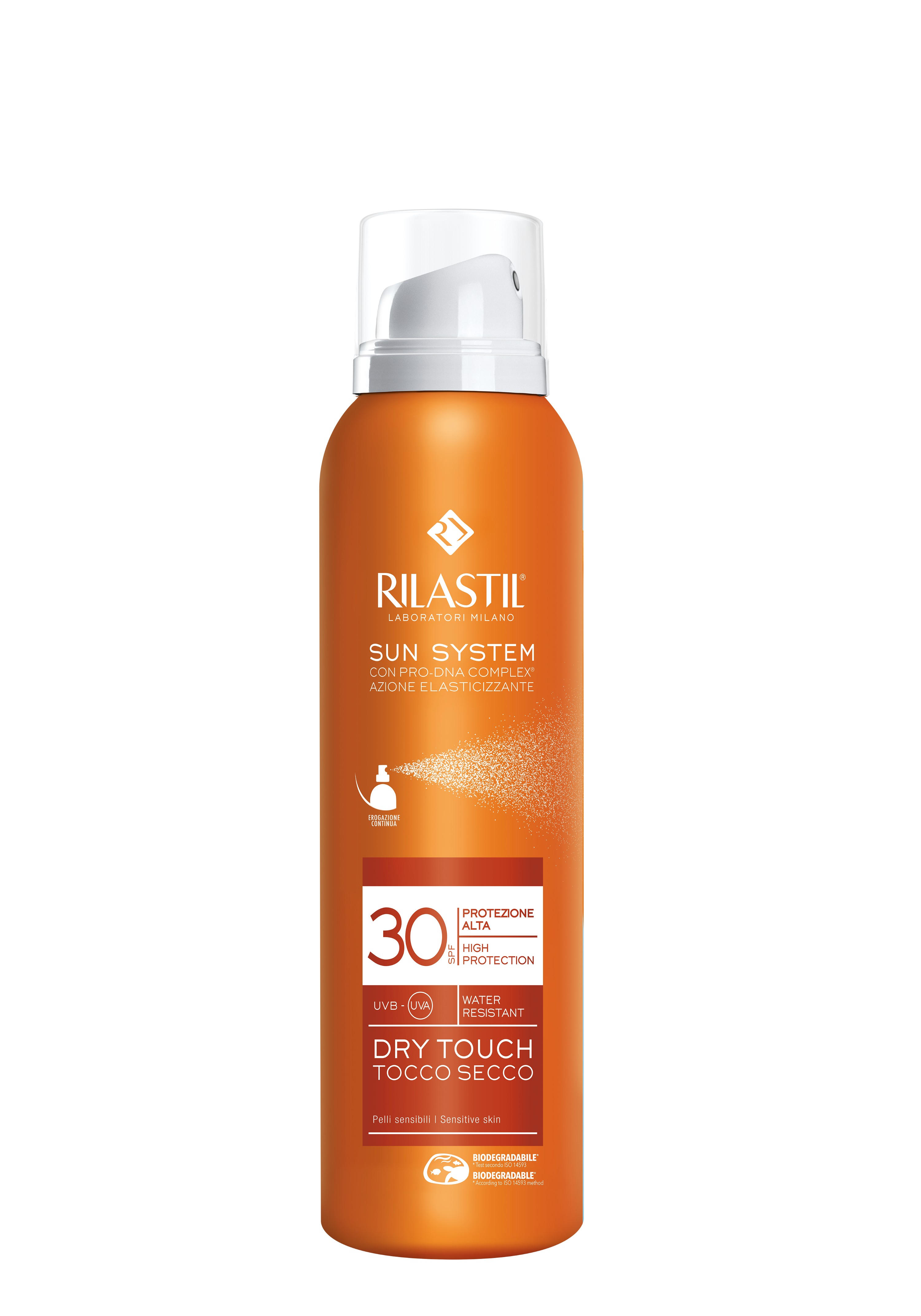 Rilastil Sun System Dry To SPF30 tocco secco per pelli chiare e sensibili 200ml