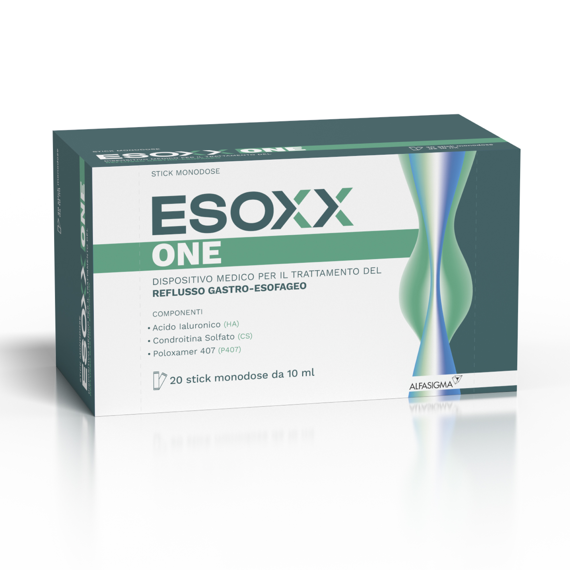 Esoxx One - Rimedio reflusso gastroesofageo e bruciore di stomaco - 20 Stick