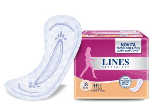 Lines Specialist Mini Assorbenti Piccole Perdite 18 Pezzi