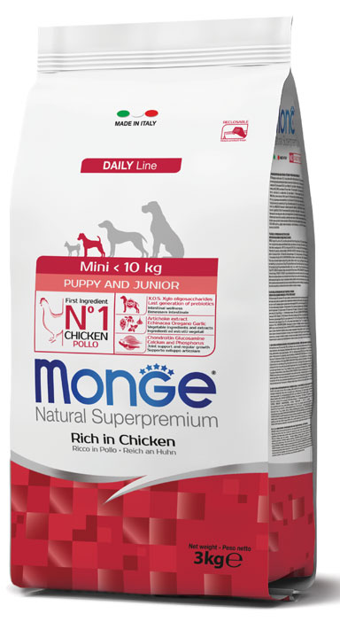 MONGE DOG PUPPY MINI 3 KG.
