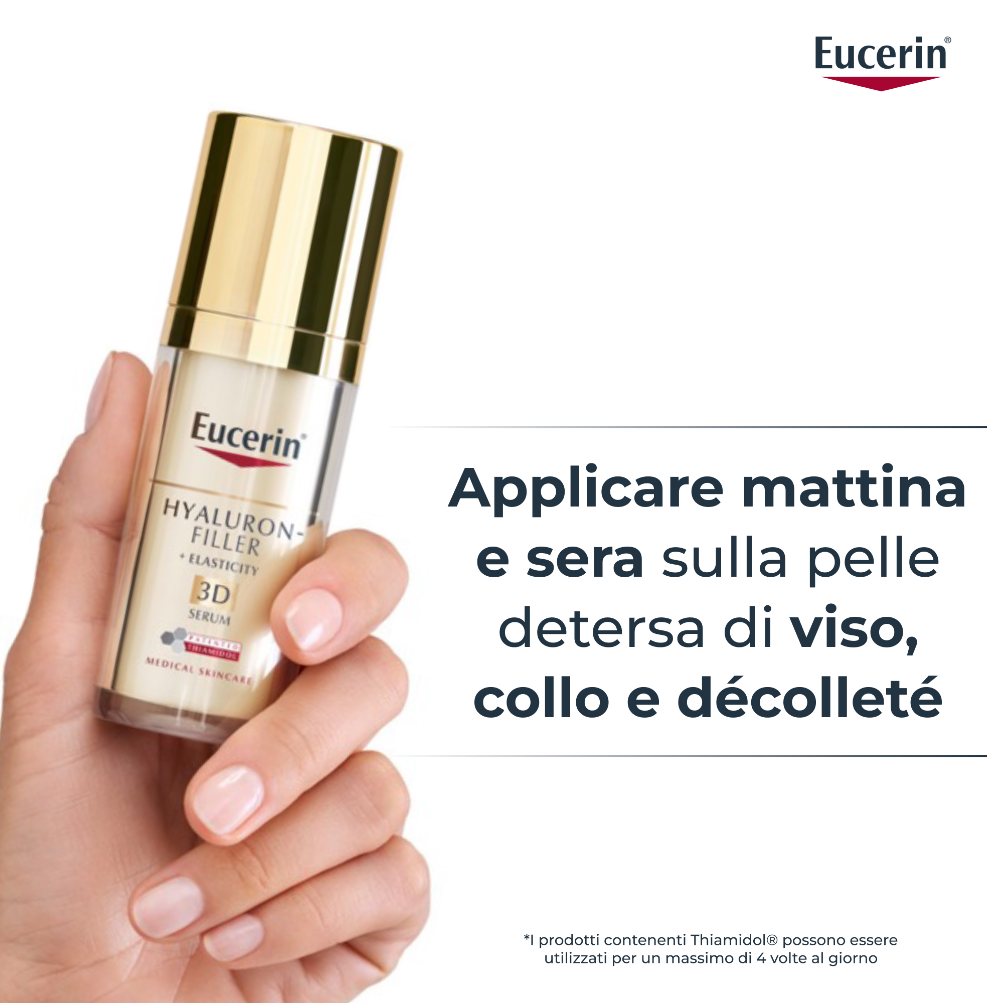 Eucerin Hyal-Filler Elasticity Siero Viso 3D Antiage 30mL