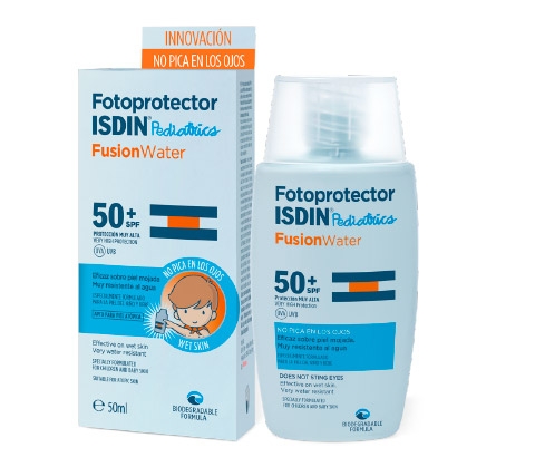 Isdin Fotoprotector Pediatrics Fusion Water SPF 50+ - Protezione solare viso per bambini - 50 ml