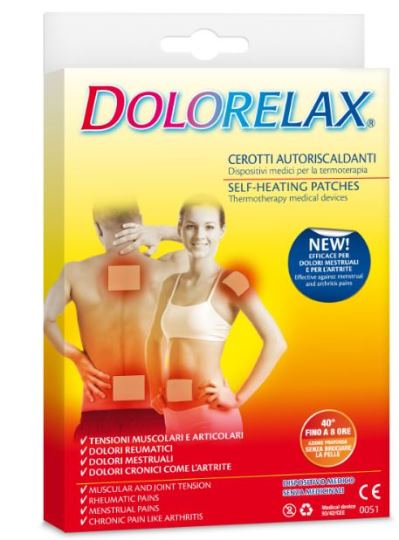 DOLORELAX MED Effetto caldo CEROTTO AUTORISCALDANTE 3 pezzi