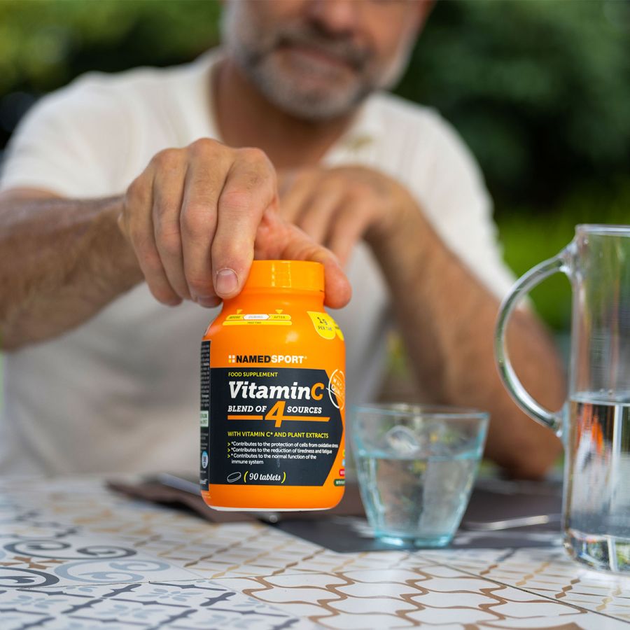 Named Sport Vitamin C 4 Natural Blend 90 Compresse - Integratore di Vitamina C