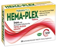 Nature's Plus Hema Plex Ferro Organico Integratore 30 Tavolette