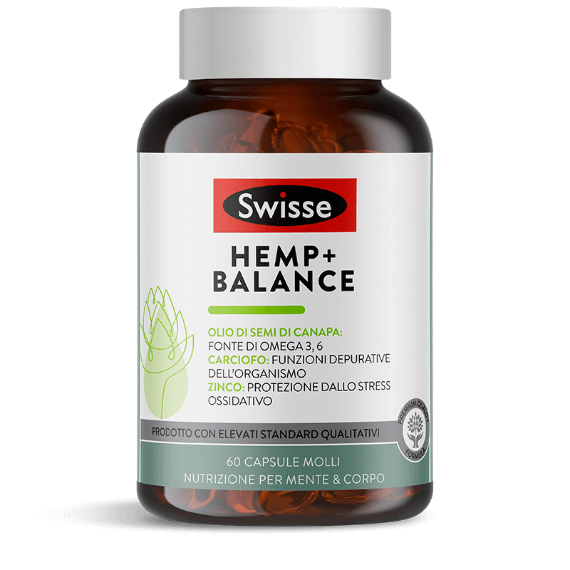 Swisse Hemp Balance Integratore Depurativo Corpo 60cps molli