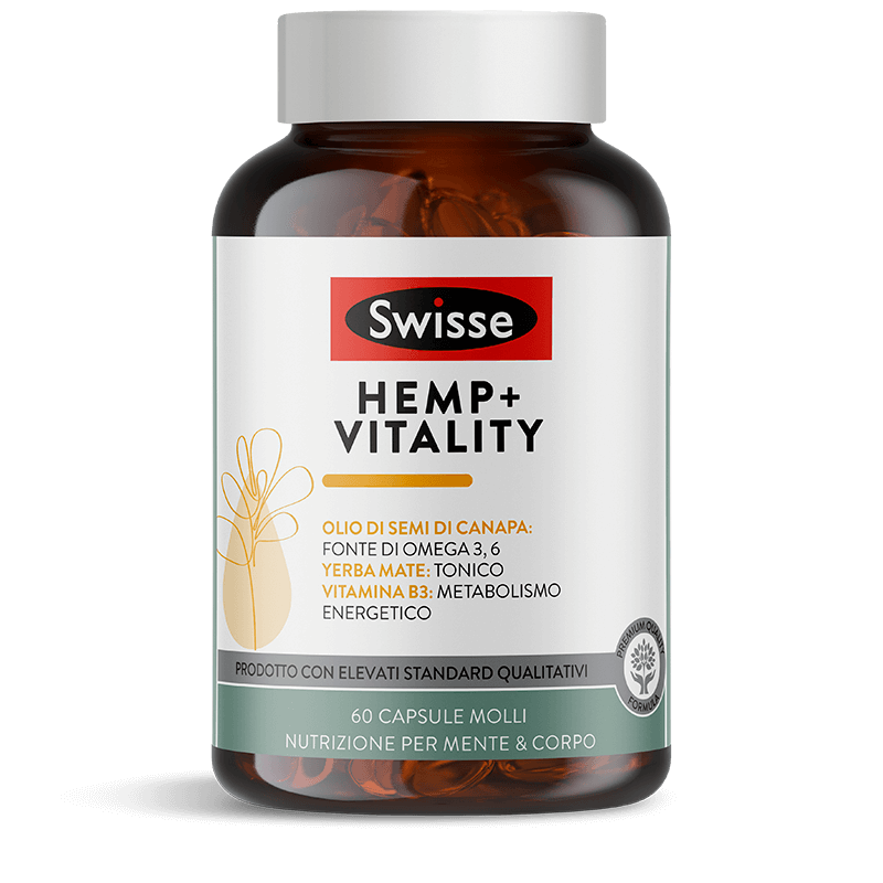 Swisse Hemp Vitality Integratore mente e corpo 60cps molli