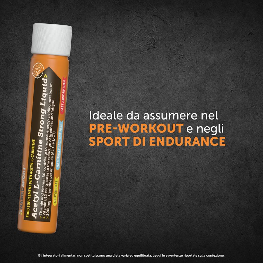 Named Sport Acetyl L-Carnitine Strong Liquid - Integratore Di Carnitina 25 ml