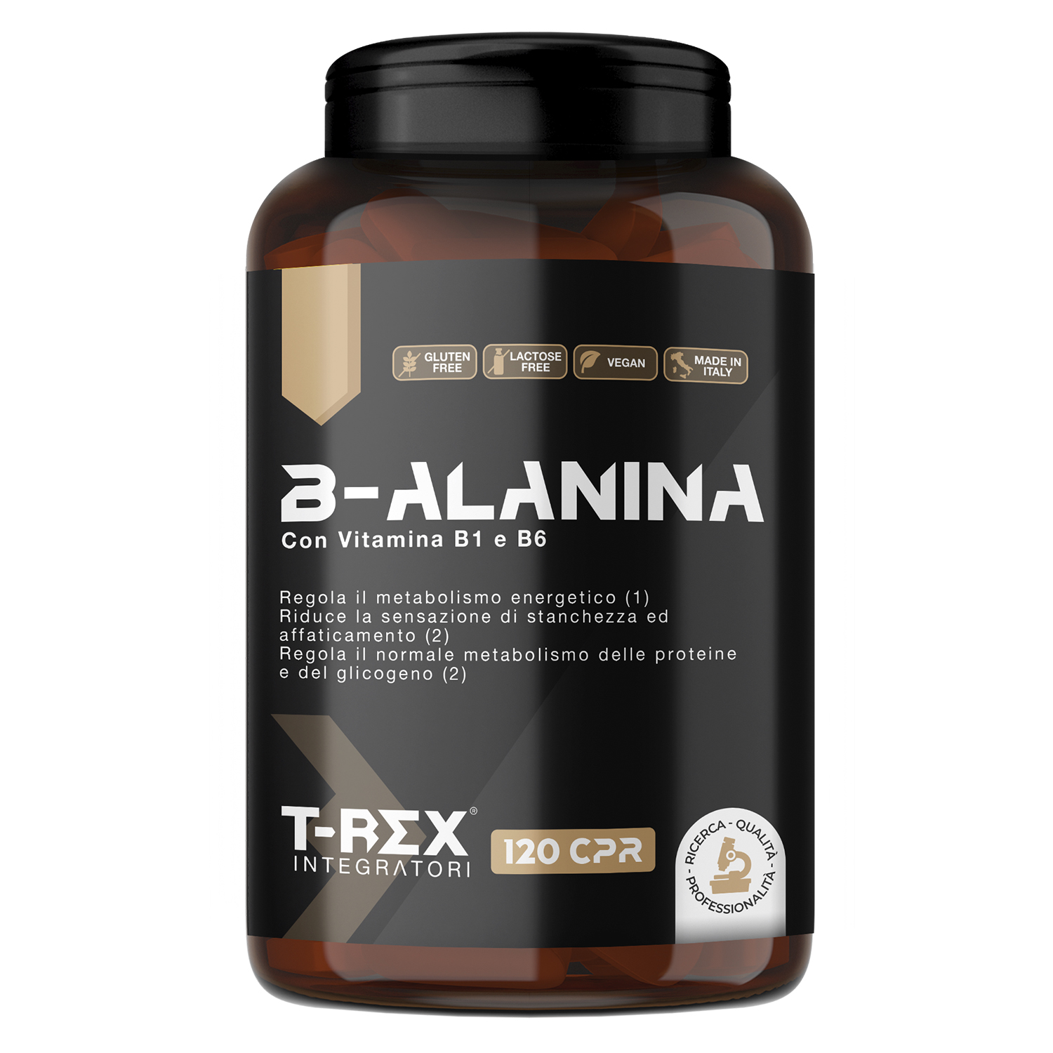 T-Rex Integratori B-Alanina 120 Compresse - Integratore Di Beta Alanina
