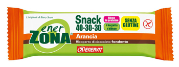 Enerzona Snack 40-30-30 Barretta Arancia e Cioccolato Fondente 27 g