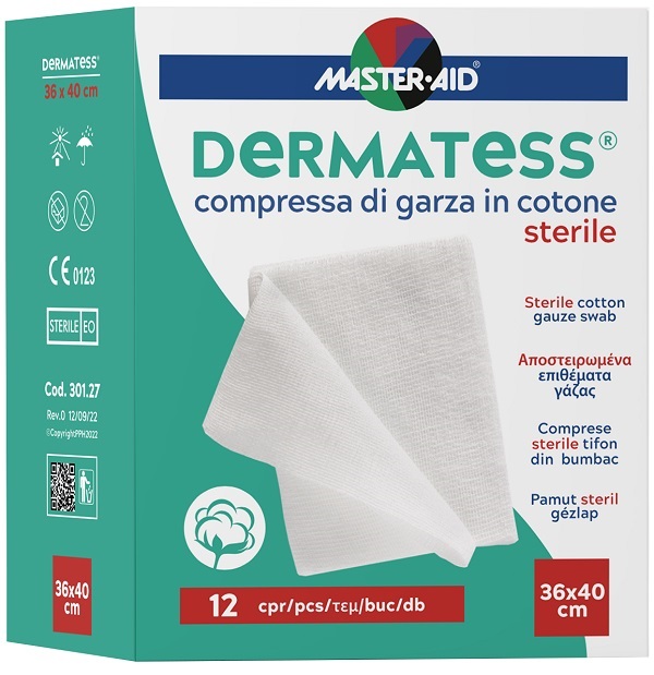 DERMATESS Cot.Garza 36x40*12pz