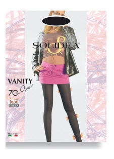 Solidea Vanity Opaque 70 DEN Collant Compressivo Colore Nero Taglia 2 M