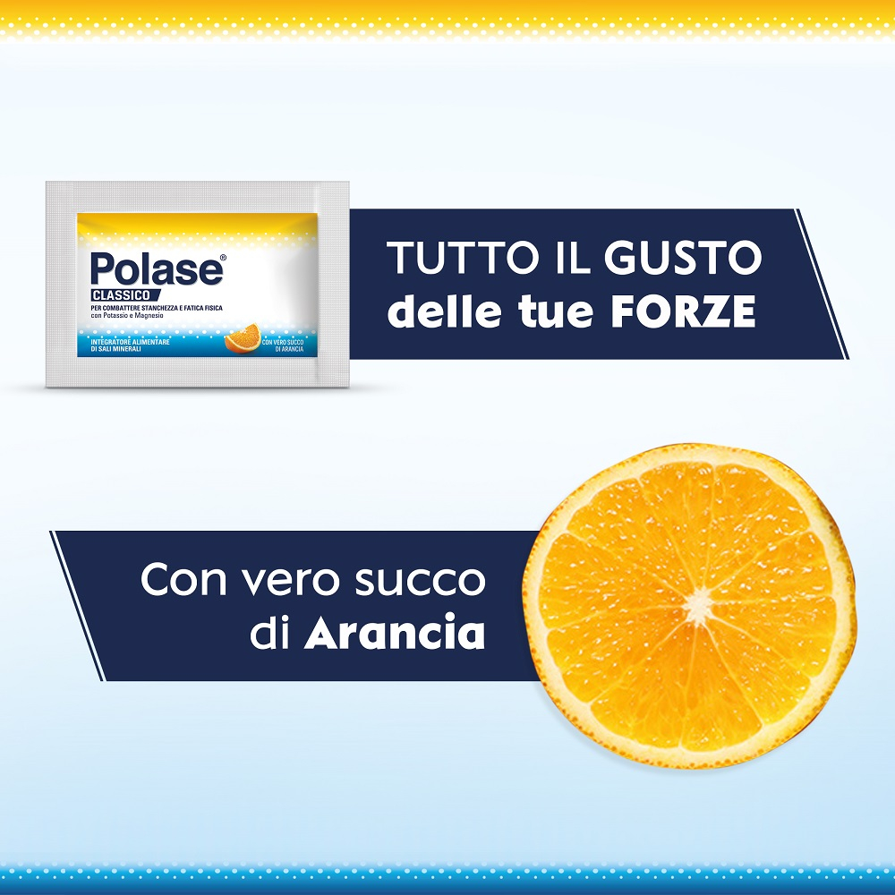 Polase Classico Integratore Alimentare Sali Minerali Organici Magnesio Potassio Gusto Arancia 24 Bst