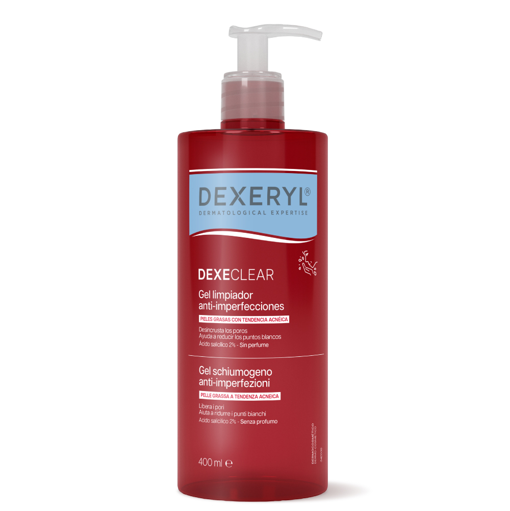 Dexeryl Dexeclear - Gel Schiumogeno Anti-Imperfezioni Per Pelle Grassa E A Tendenza Acneica 400 ml