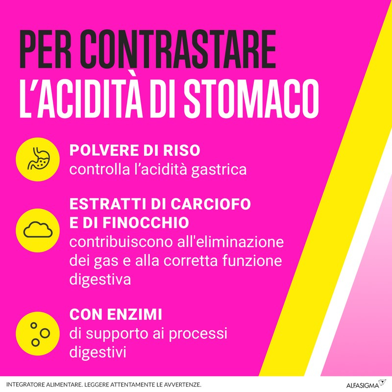 BIOCHETASI Digestione e Acidità Granulato Effervescente 20 Bustine