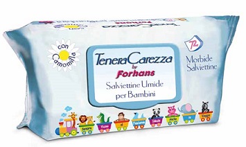 TENERACAREZZA FORHANS 72 salviettine umide per bambini