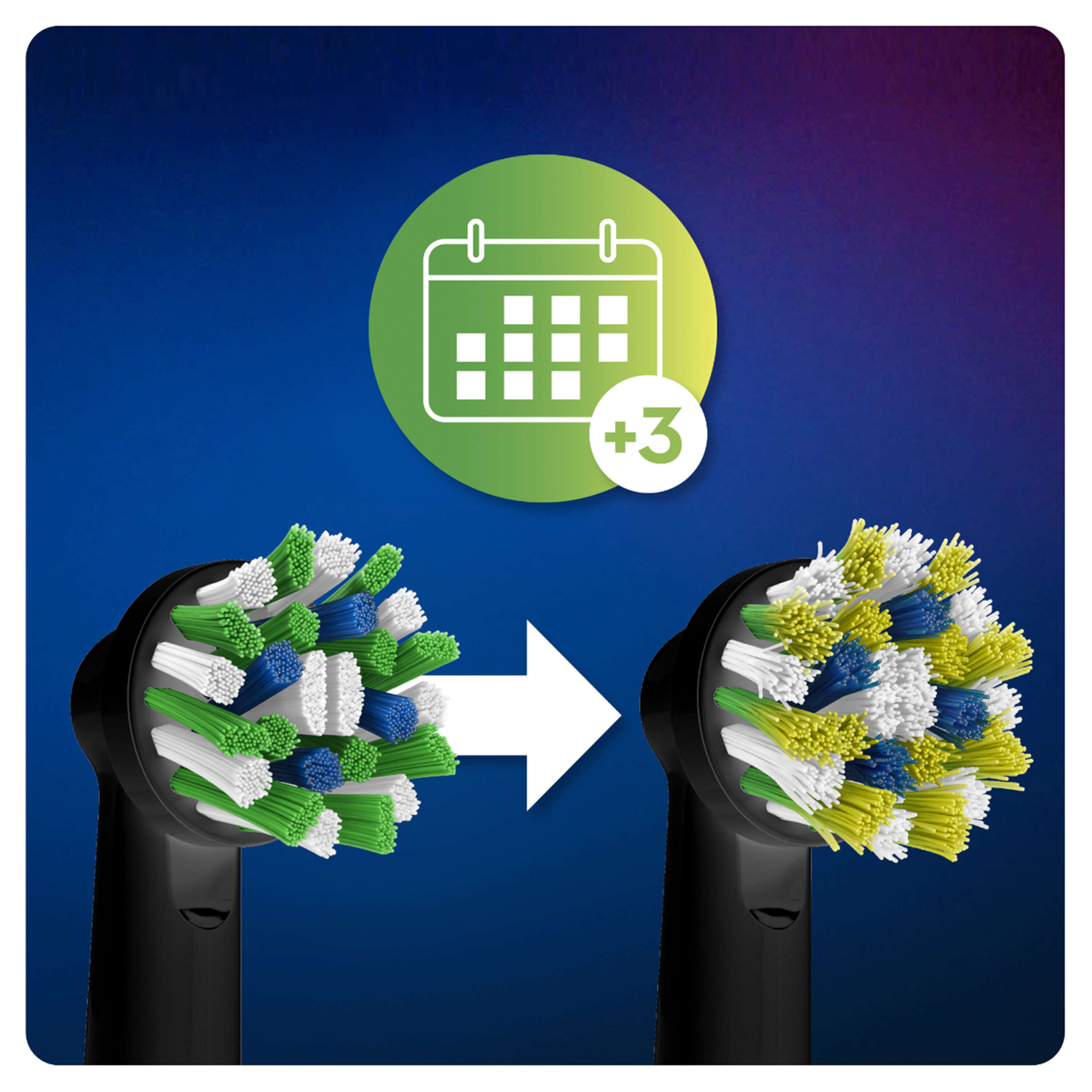 Oral-B CrossAction Testine Di Ricambio Edizione Nera Con Tecnologia CleanMaximiser, Confezione Da 5 Pezzi