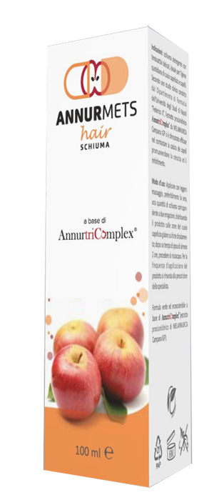 AnnurMets Hair Schiuma Detergente Per Capelli con Melannurca 100 ml