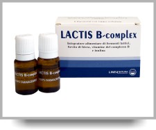 Lactis B Complex Integratore 8 Flaconcini da 10 ml Con Tappo Serbatoio