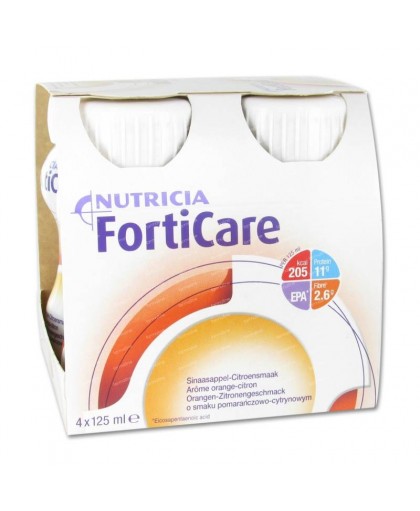 Forticare Integratore Nutrizionale Gusto Arancia Limone 4x125 ml