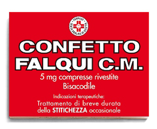 Confetto Falqui C.M. 5 mg Bisacodile Stitichezza 20 Compresse
