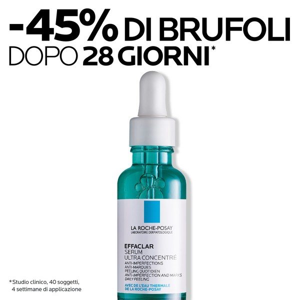 La Roche-Posay Effaclar Siero Peeling Viso Per pelle mista, grassa o a tendenza acneica, in età adulta 30 ml
