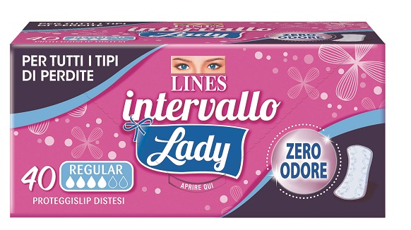 Lines Intervallo Lady Regular Assorbenti Flusso Normale 40 Pezzi