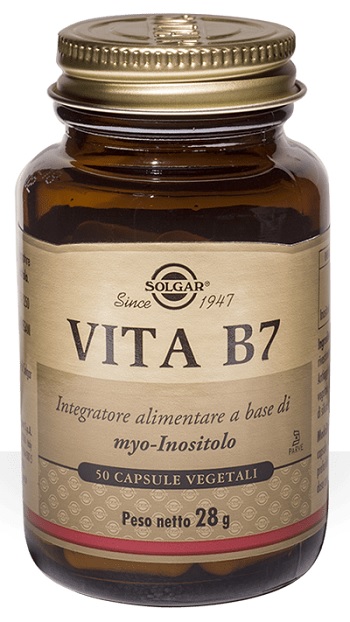 Solgar Vita B7 Integratore di Myo-Inositolo 50 Capsule Vegetali