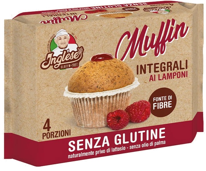 INGLESE Muffin Integrali al Lampone 185g