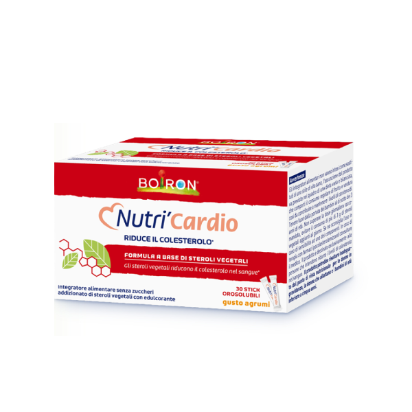 Nutri'Cardio integratore alimentare per il colesterolo orosolubile - 30 stick gusto agrumi