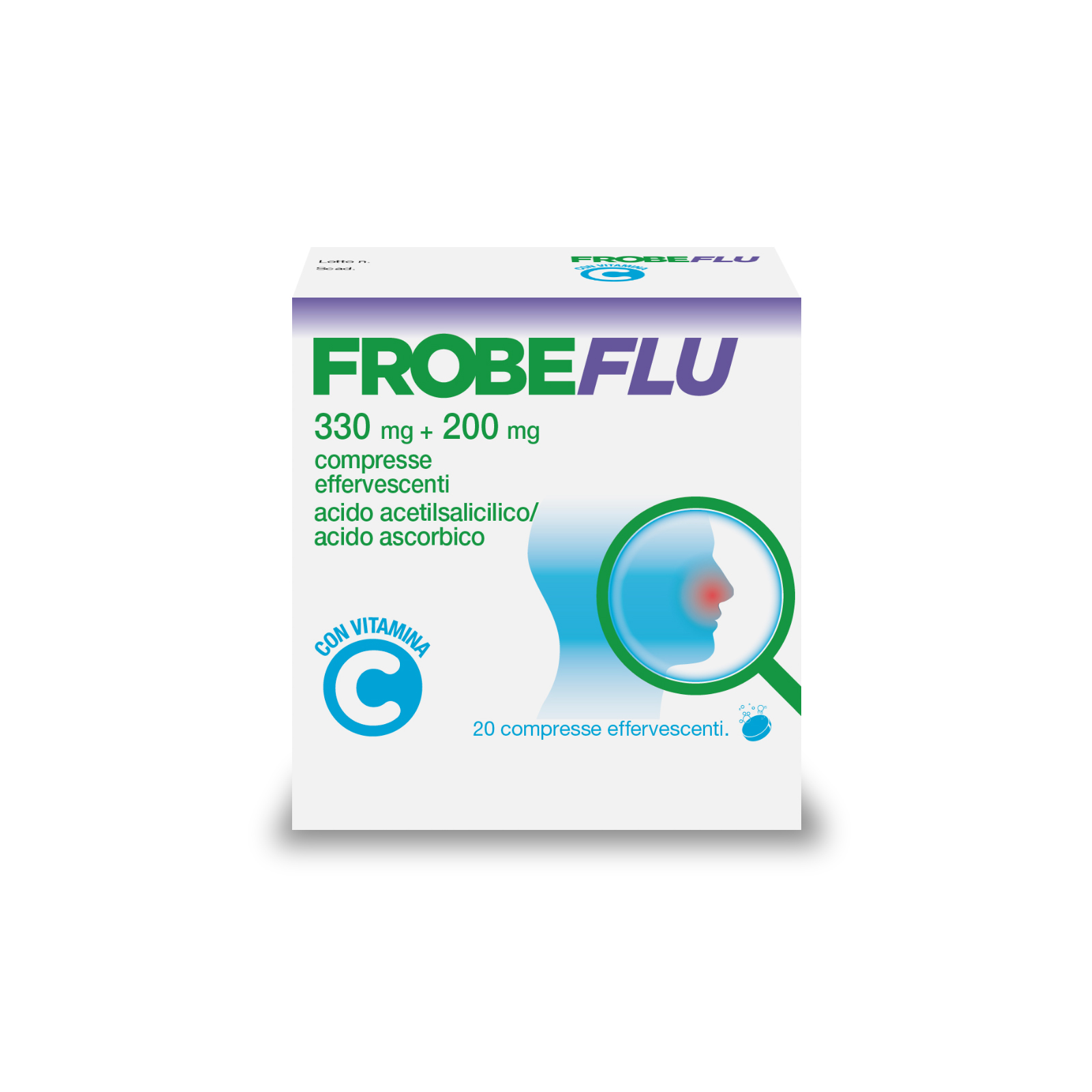 FROBEFLU 20 COMPRESSE EFFERVESCENTI 330MG+200MG