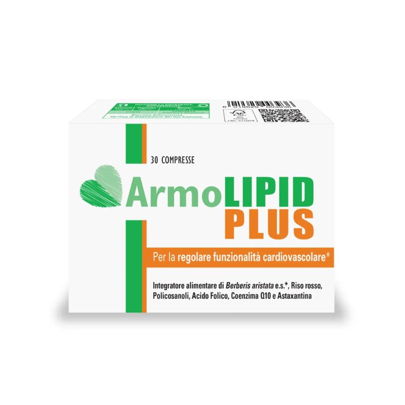 ArmoLipid Plus - Integratore per il colesterolo - 30 compresse - Confezione Italiana Originale