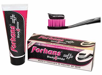 Forhans Black4White Dentifricio Ultrasbiancante 75 ml
