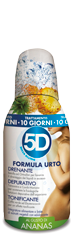 5D Depuradren Sleeverato Formula Urto - Gusto Ananas - Integratore depurativo e drenante - 300 ml