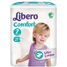 Libero Comfort Taglia 7 Pannolini 15-30 kg 21 Pezzi
