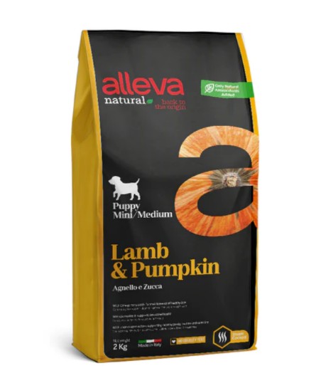 ALLEVA NATURAL DOG PUPPY LAMB & PUMPKIN ALL BREEDS KG 2 - P10217