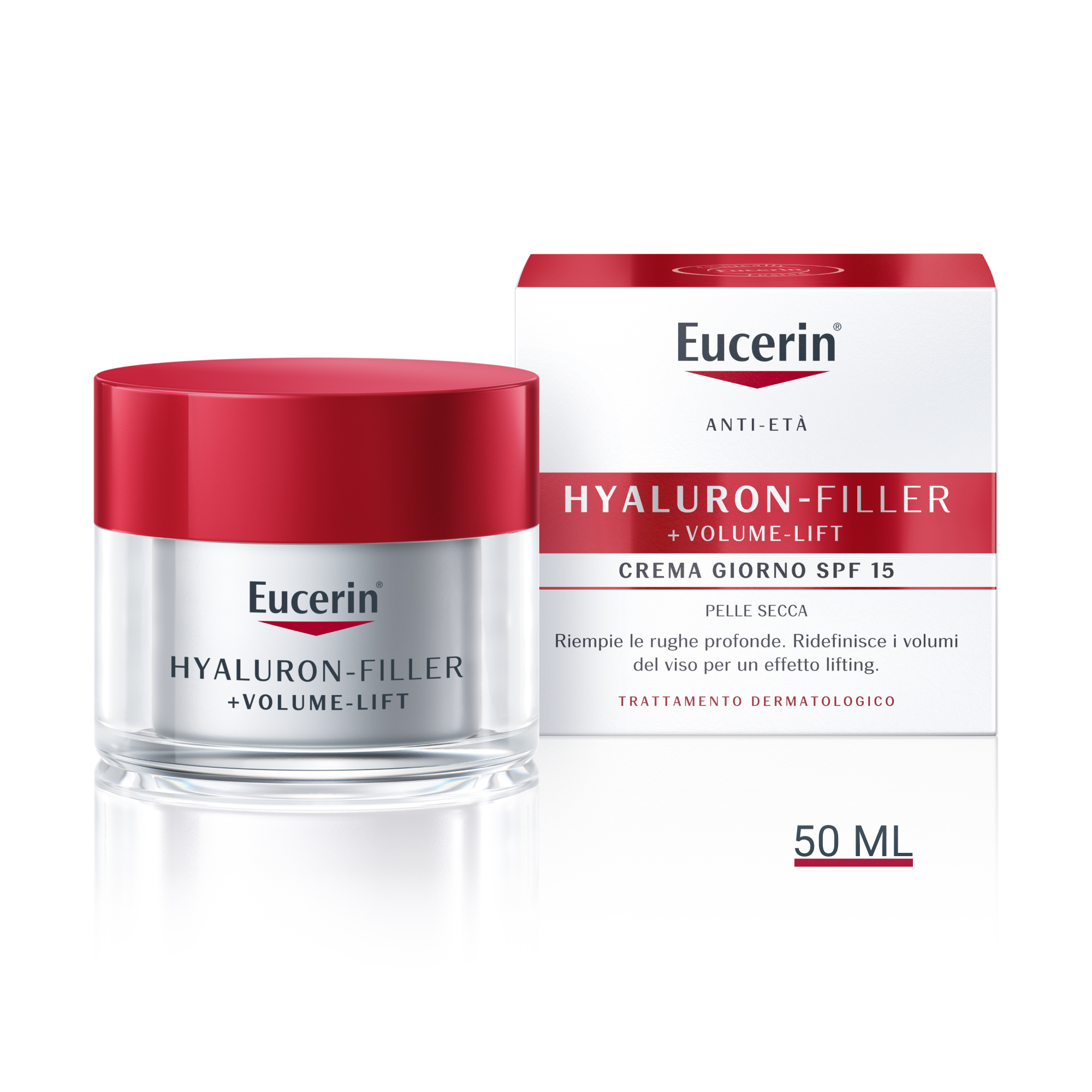 Eucerin Hyaluron-Filler Volume crema Giorno pelle secca 50mL
