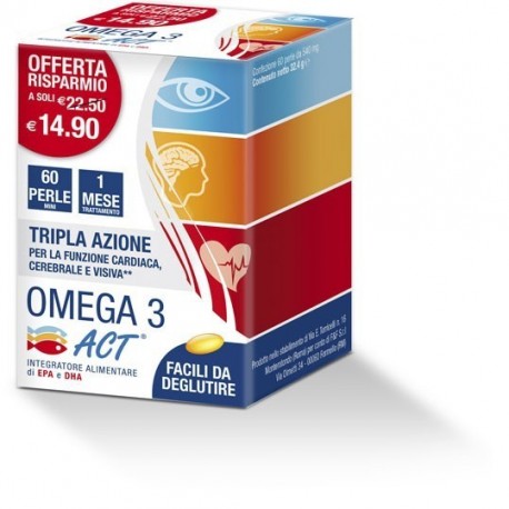 Omega 3 Act Integratore 60 Perle