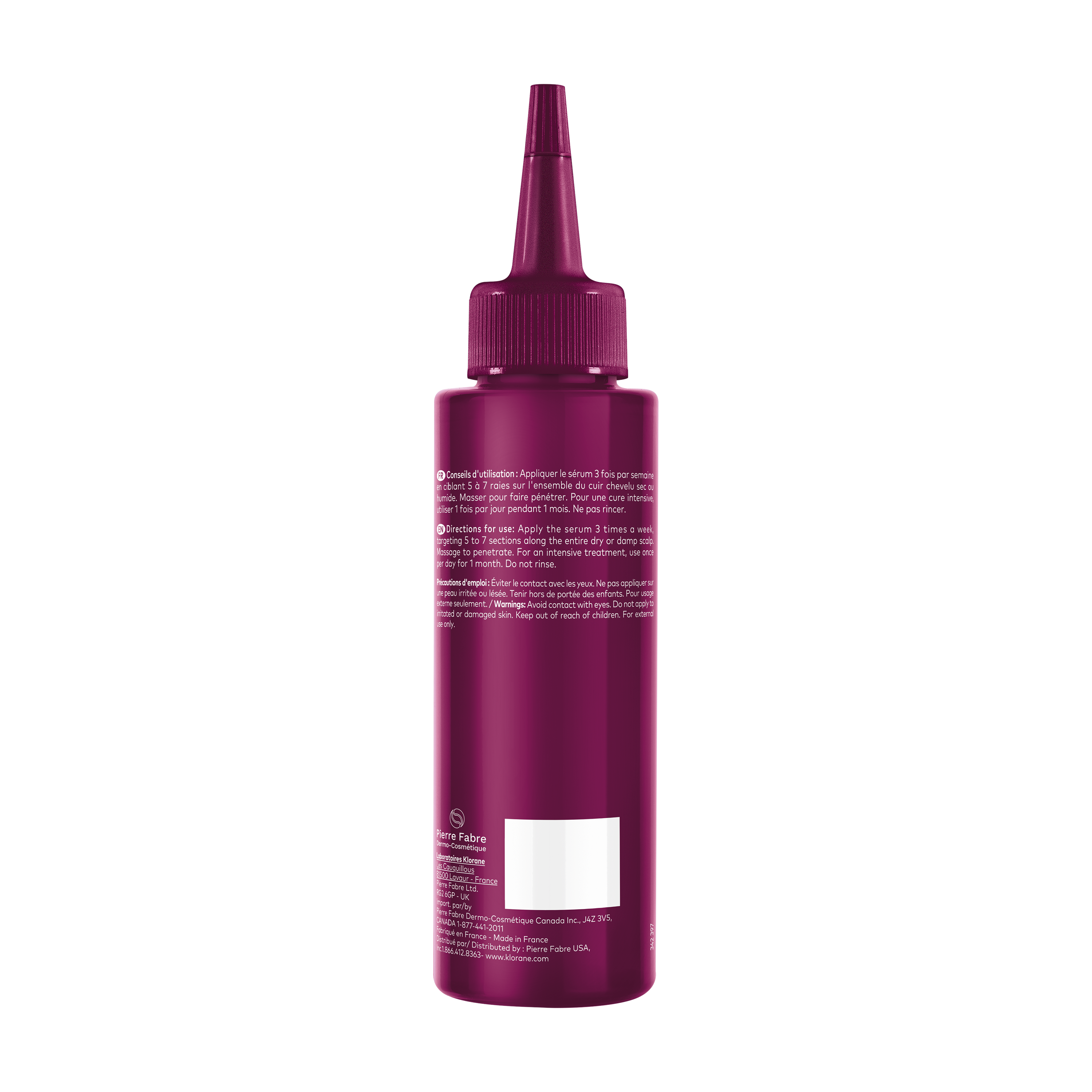 Klorane - Chinina Crescita - Siero Acceleratore Intensivo Di Crescita Fisiologica 100 ml