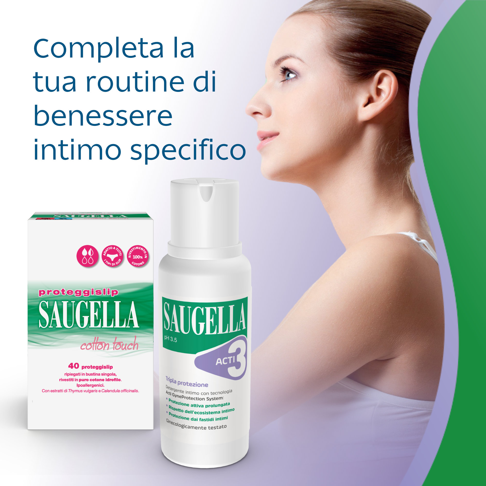 Saugella - ACTI3 Tripla Protezione Detergente Intimo Delicato 500 ml