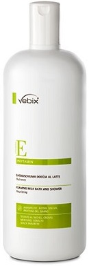 Vebix Phytamin Vitamina E Bagnoschiuma Doccia al Latte Detergente 1000 ml
