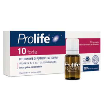 Prolife 10 Forte - Integratore di Fermenti Lattici Vivi - 7 Flaconcini
