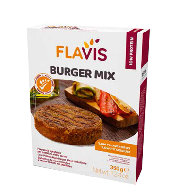 Mevalia Flavis Burger Mix Preparato Aproteico Sostituto Carne 350 g