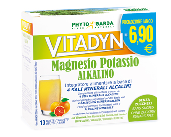 Vitadyn Magnesio Potassio Integratore 10 Bustine 6 g