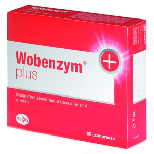 Wobenzym Plus Integratore di Enzimi e Rutina 60 Compresse